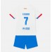 Billige Barcelona Ferran Torres #7 Børnetøj Udebanetrøje til baby 2023-24 Kortærmet (+ korte bukser)
